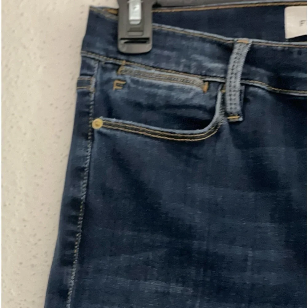 EUC Frame Denim Le High Skinny Dublin Chew dark wash jeans size 27